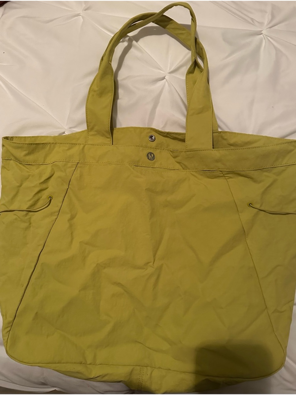 Lululemon Green Tote Bag